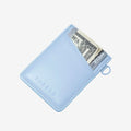 Vertical Leather Wallet - Light Blue - Thread®
