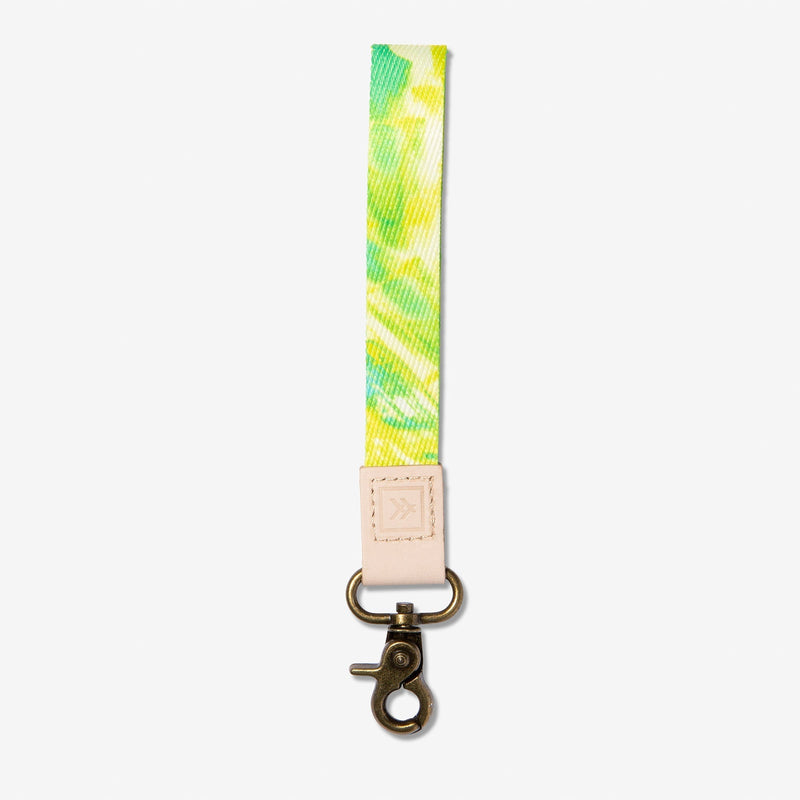 Chartreuse and green wrist lanyard